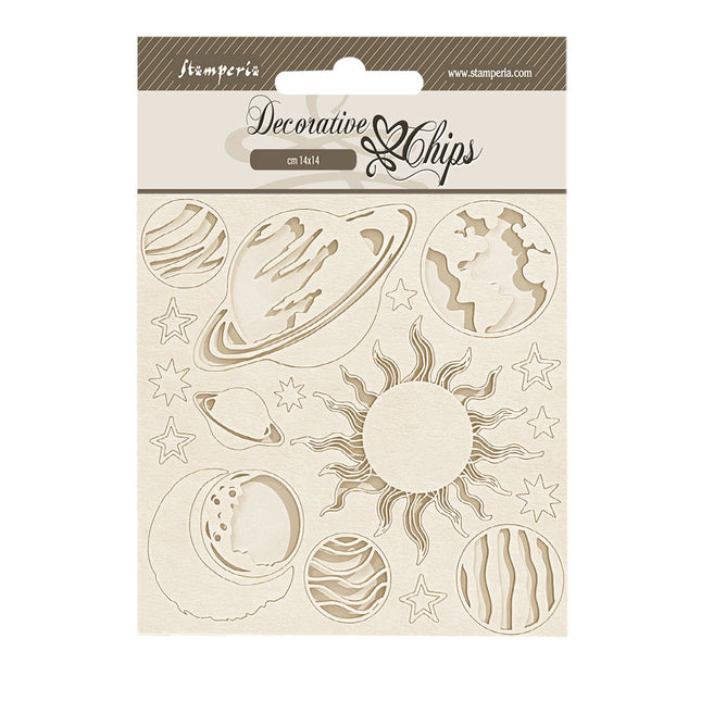 Pastilles décoratives cm 14x14 - Planètes de fortune