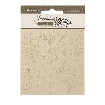 Découpes décoratives 14x14 cm - Feuilles de la forêt