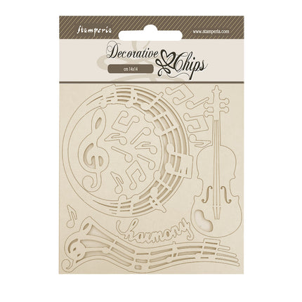 Motifs décoratifs cm 14x14 - Musique