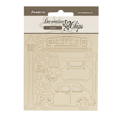 Découpes décoratives 14x14 cm - Art of Travelling voiture
