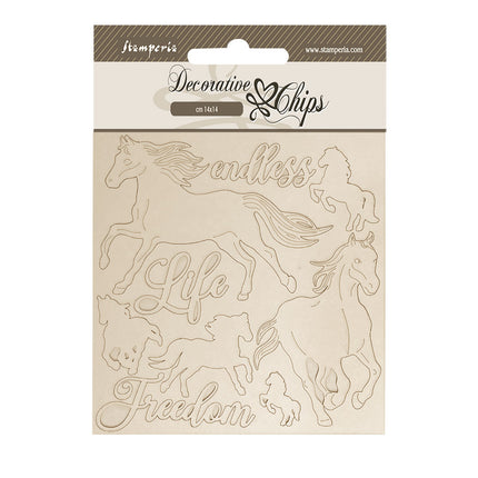 Éléments décoratifs cm 14x14 - chevaux Silent Sea