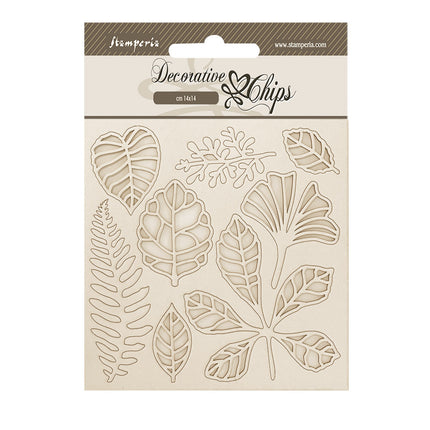 Découpes décoratives cm 14x14 - Herbarium Silvae feuilles