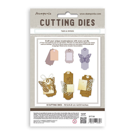 Cutting Dies A6 - Tags and wings