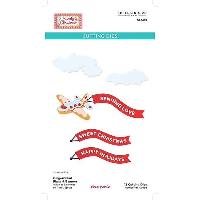 Cutting Dies Gingerbread Plane and Banners