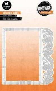 Matrice de découpe SL Carte florale Collection Grunge n°501
