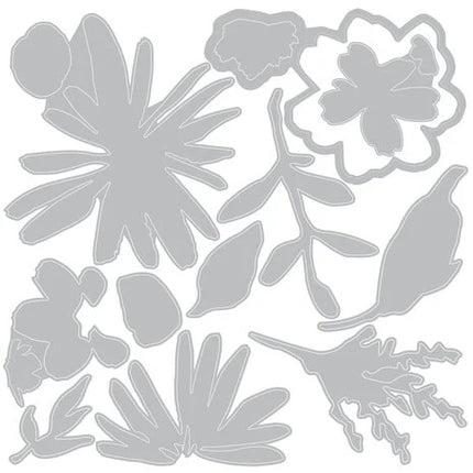 Texture Fades 2D avec matrice Thinlits de Tim Holtz Vault Side-Order Floristry (1+11 pièces)