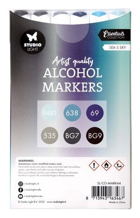 Marqueurs à alcool Mer et ciel (SL-CO-MARK44)
