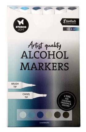 Marqueurs à alcool Mer et ciel (SL-CO-MARK44)
