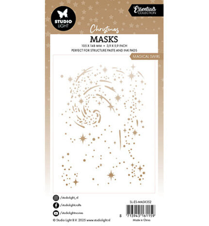 Pochoir masque SL Magical swirl Essentials n°352
