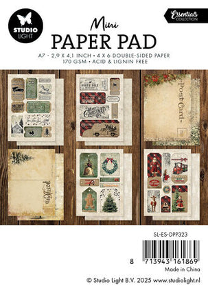 Mini bloc de papier SL Happy Holidays Essentials n°323