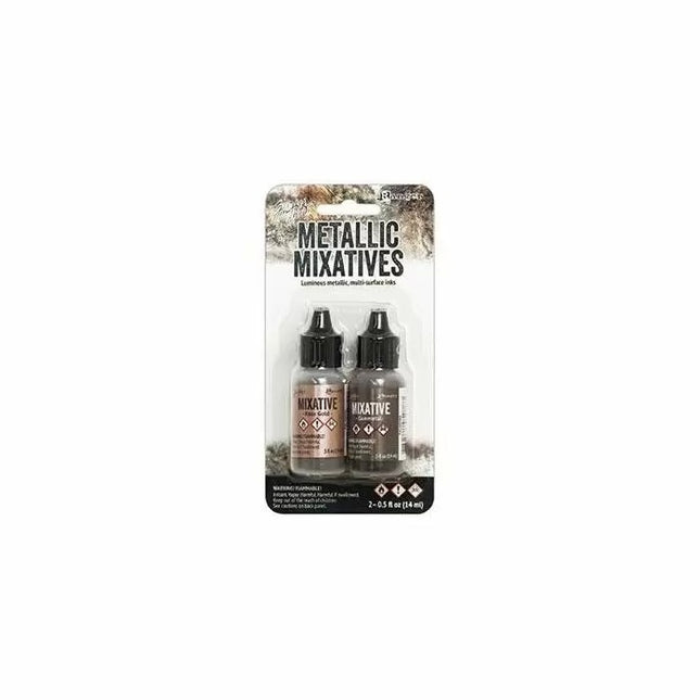 Ranger • Mélanges métallisés Tim Holtz Rosegold & Gunmetal