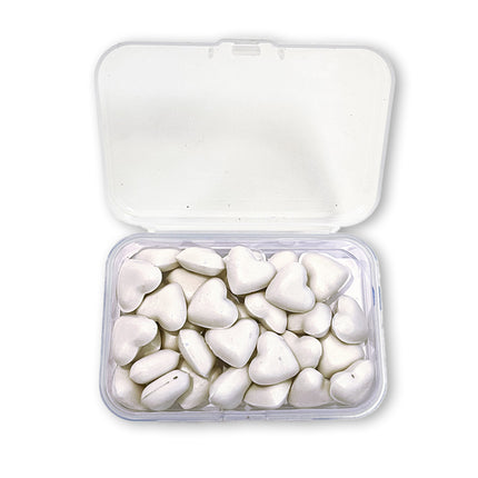 Recharge de cire de 20 g en forme de cœur - Blanc nacré