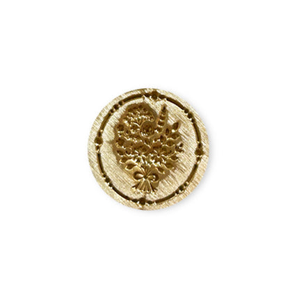 Lot de 6 cachets décoratifs pour loisirs créatifs, diamètre cm2,5 Flowers and Poems