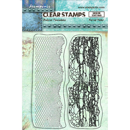 Tampon acrylique 14x18 cm - Songs of the Sea double bordure